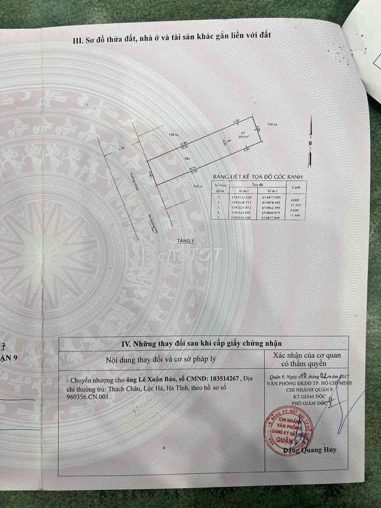 Lô đất đường 970 phú hữu DT 70m giá tốt, vị trí đẹp.