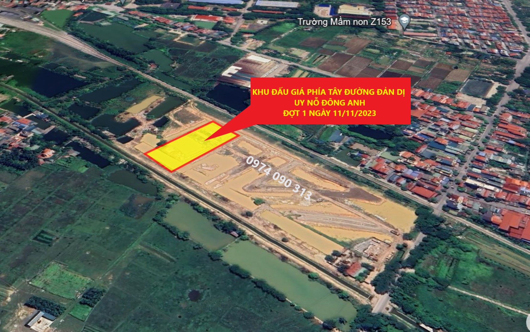 Đất đấu giá Tây Đản Dị Uy Nỗ Đông Anh Đợt 1 ngày 11/11/2023