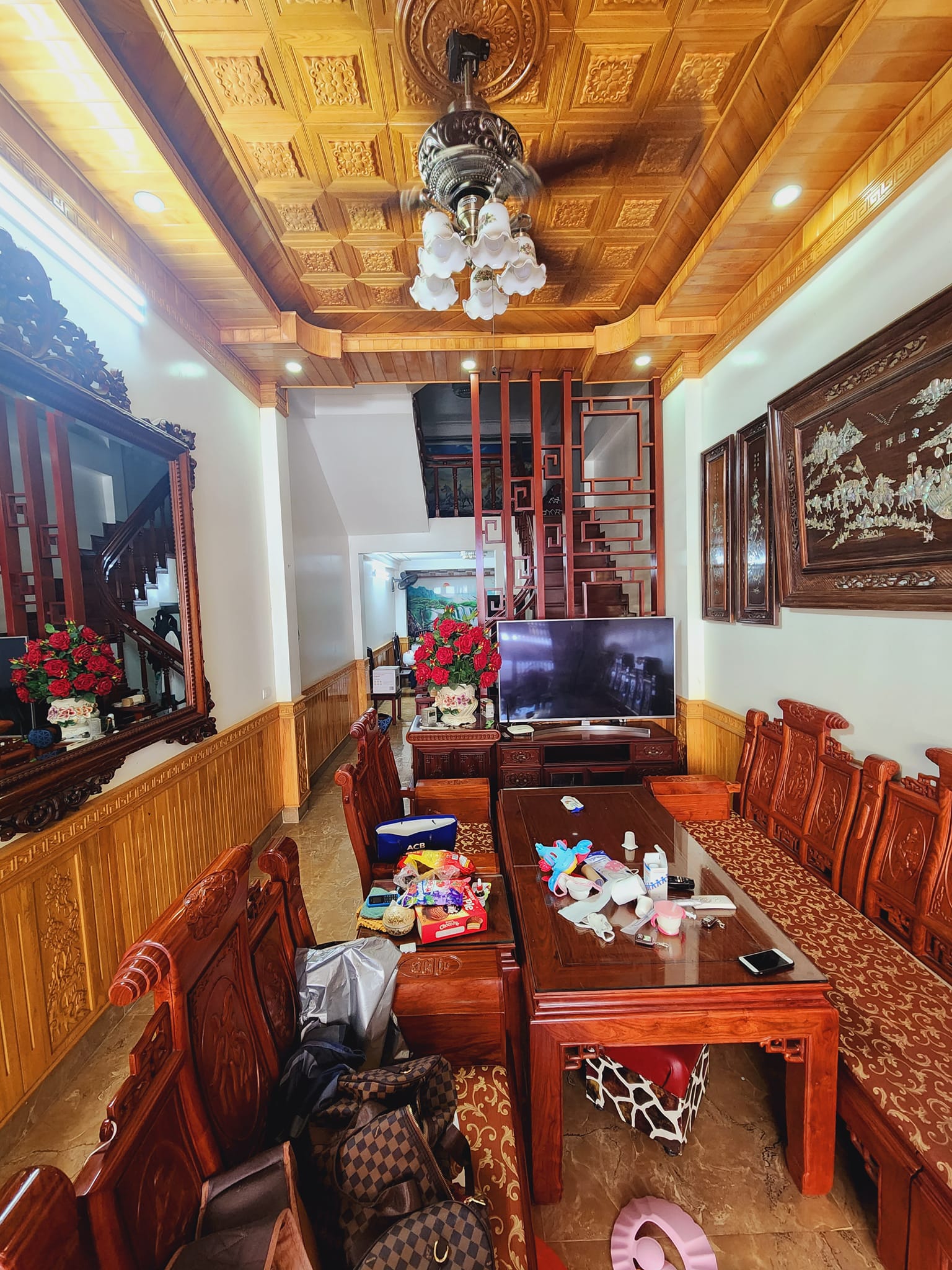 NHÀ MẶT PHỐ HOA BẰNG CẦU GIẤY 12.3 TỶ 60m 4 TẦNG MT4m Ô TÔ TRÁNH NỘI THẤT CAO CẤP THOÁNG SAU