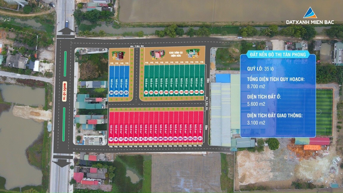 BÁN LÔ ĐĂT NỀN TÂN PHONG QUẢNG XƯƠNG.