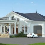 Biệt thự mái nhật 1 tầng được thị trường đánh giá cao bởi vẻ đẹp nhẹ nhàng, tinh tế của tổng thể kiến trúc