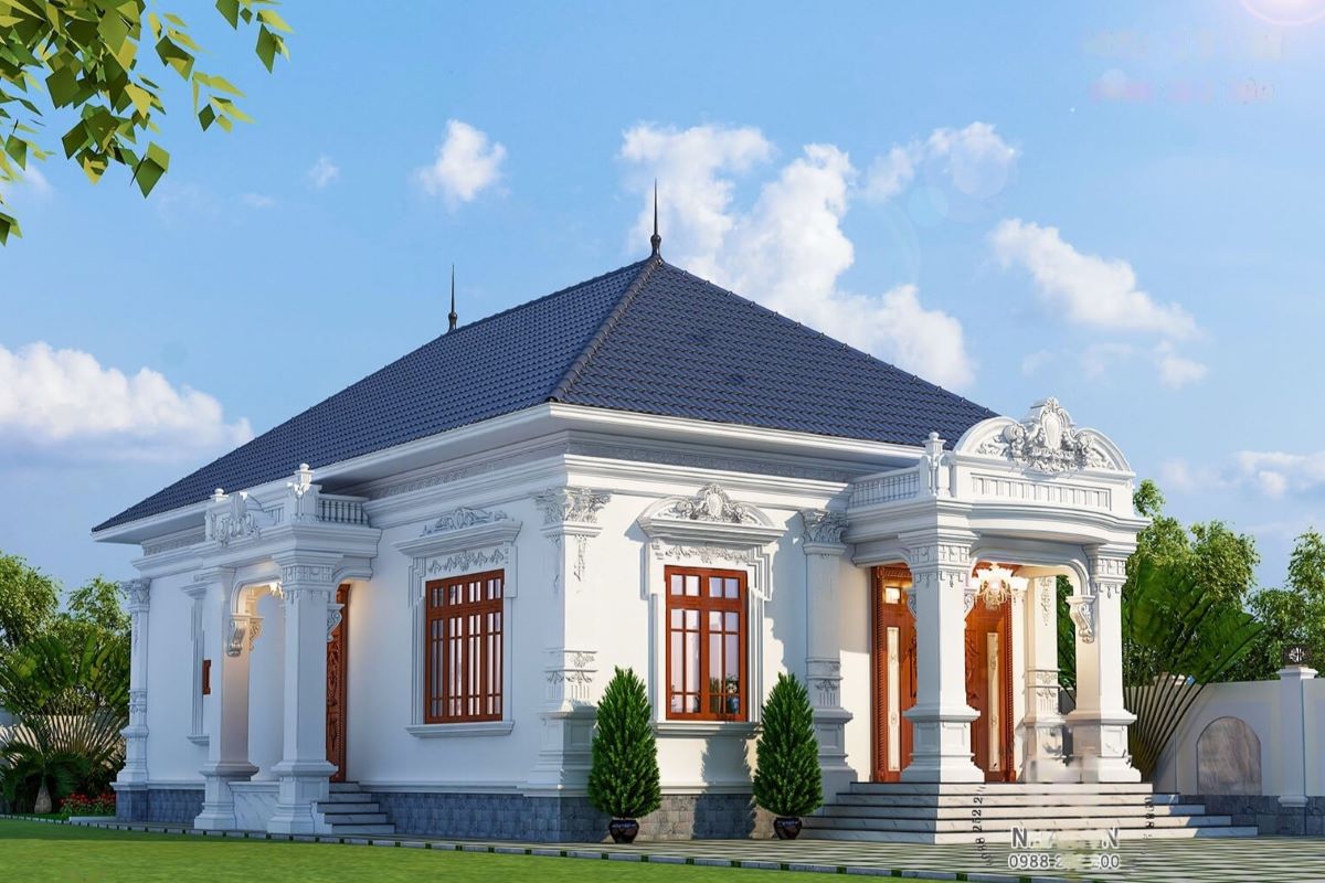 Biệt thự nhà vườn 1 tầng là loại kiến trúc nhà ở được cải tiến từ nhà vườn cấp 4, đáp ứng yêu cầu cao hơn về cuộc sống hưởng thụ hiện nay