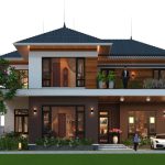 Biệt thự nhà vườn 2 tầng thường được xây dựng trên các khu đất rộng và có không gian xanh gần gũi với thiên nhiên