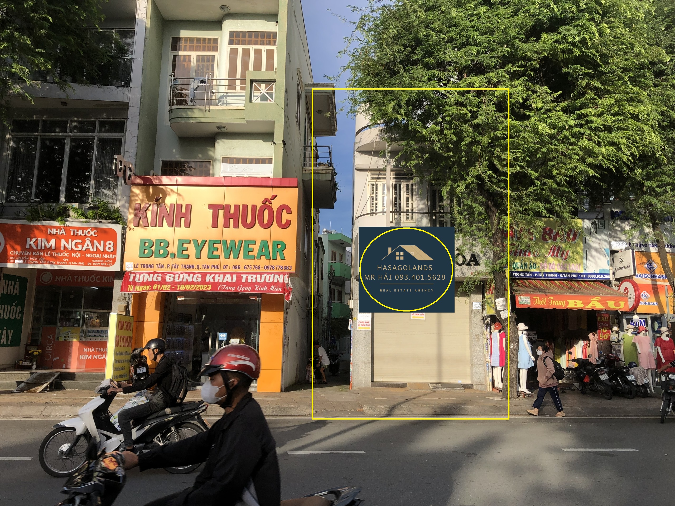 Cho thuê nhà 2 Mặt Tiền KD Lê Trọng Tấn 128m2, 2 TẦNG,28 triệu.