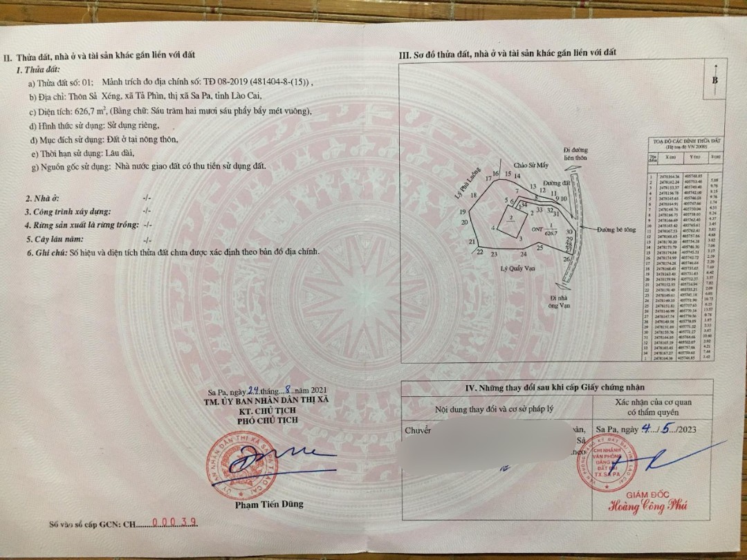 Bán đất nền tại trung tâm SẢ SÉNG phù hợp đầu tư đón sóng cao tốc Hà Nội - Lào Cai – Sapa.