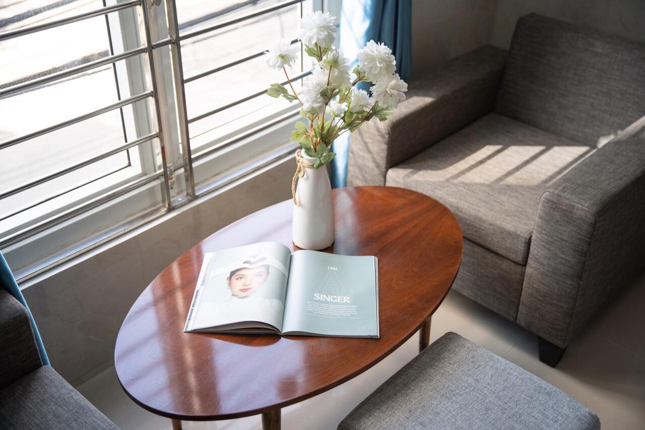 Cho thuê nhà 4 tầng 5PN khép kín , 6 phòng vệ sinh , mặt tiền đường an nhơn 7 , khu phố hàn quốc . An hải bắc . Sơn trà.