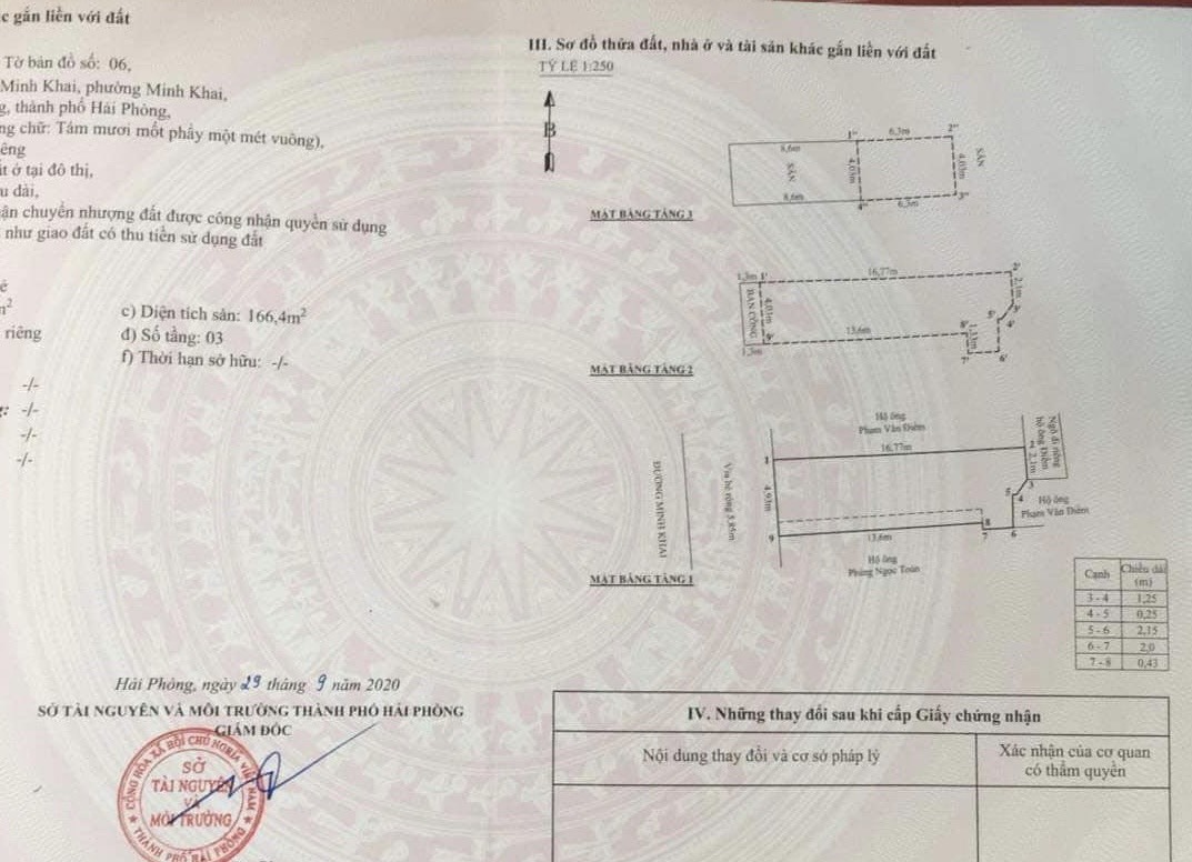 Bán Nhà 4 tầng Mặt Đường Minh Khai, Hồng Bàng, Hải Phòng kinh doanh tốt 81m2 giá 16,8 tỷ.