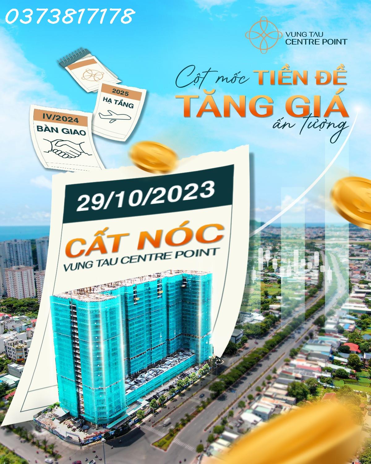 VUNG TAU CENTRE POINT - SỞ HỮU CĂN HỘ CAO CẤP LÂU DÀI TẠI VŨNG TÀU TT ĐỢT 1 CHỈ 300TR