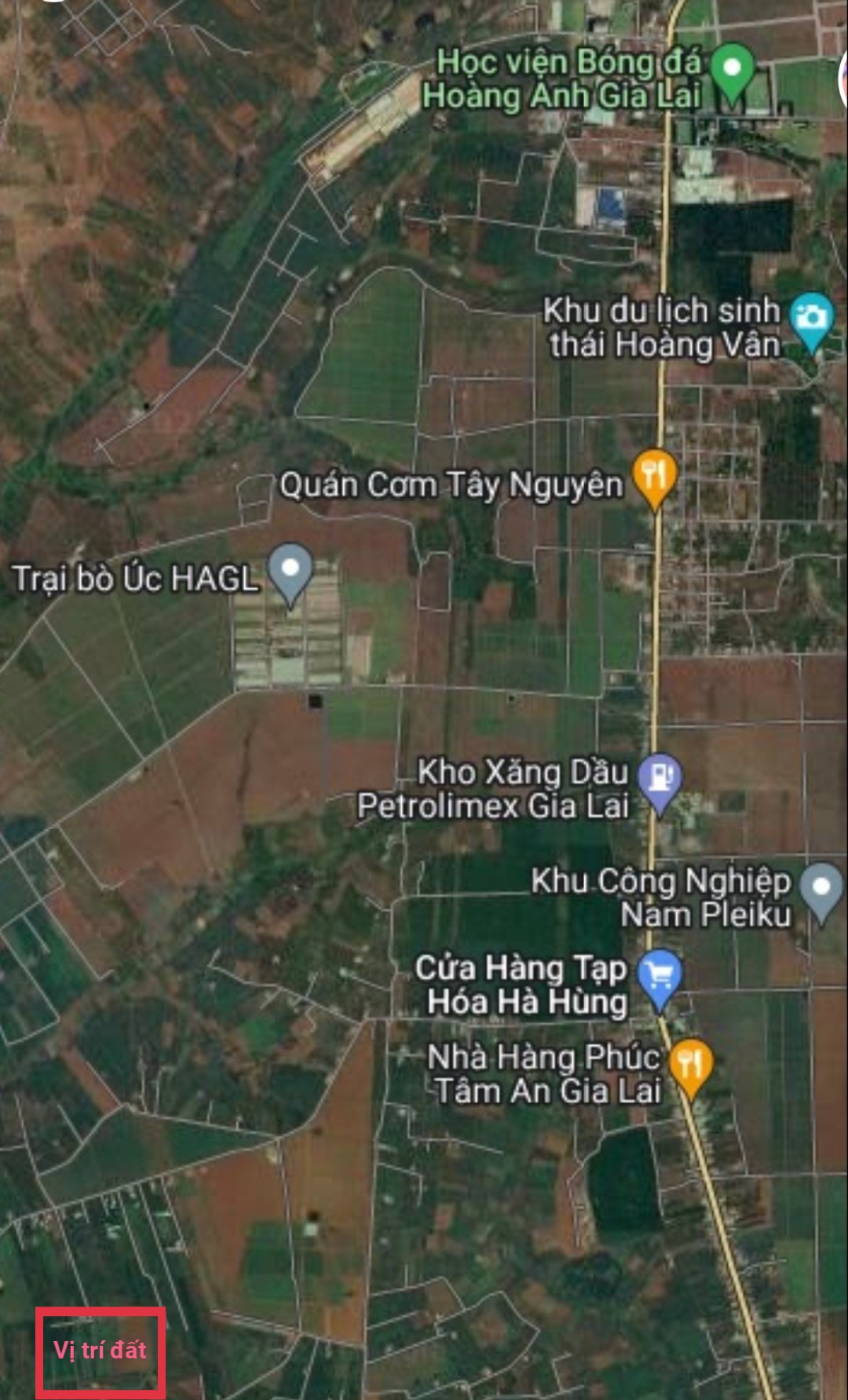 Bán đất vườn trong nông trại Southern Pleiku Farm Giá 260tr/1000m