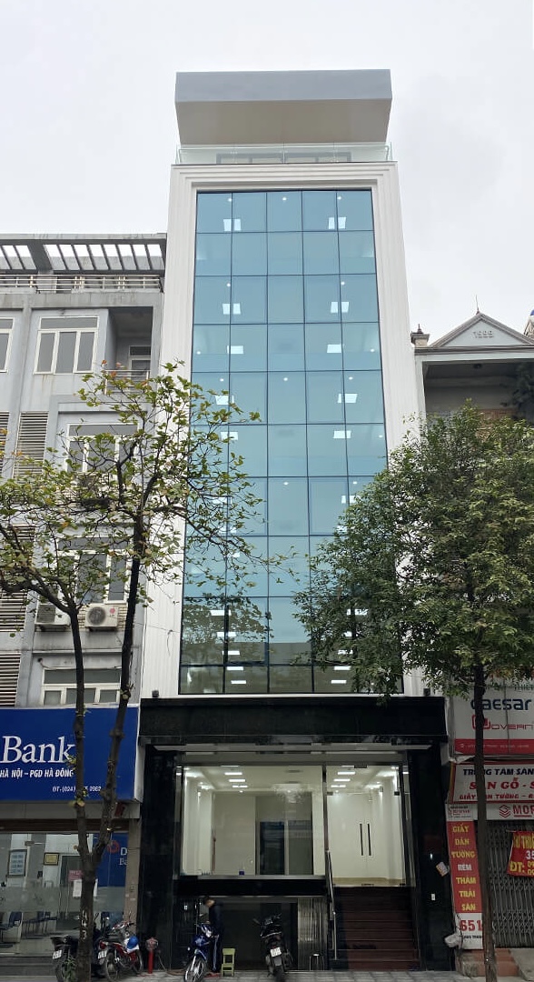 Bán toà nhà văn phòng lô góc Trần Thái Tông, 145m2 x 9T, MT11M, chỉ 5x tỷ