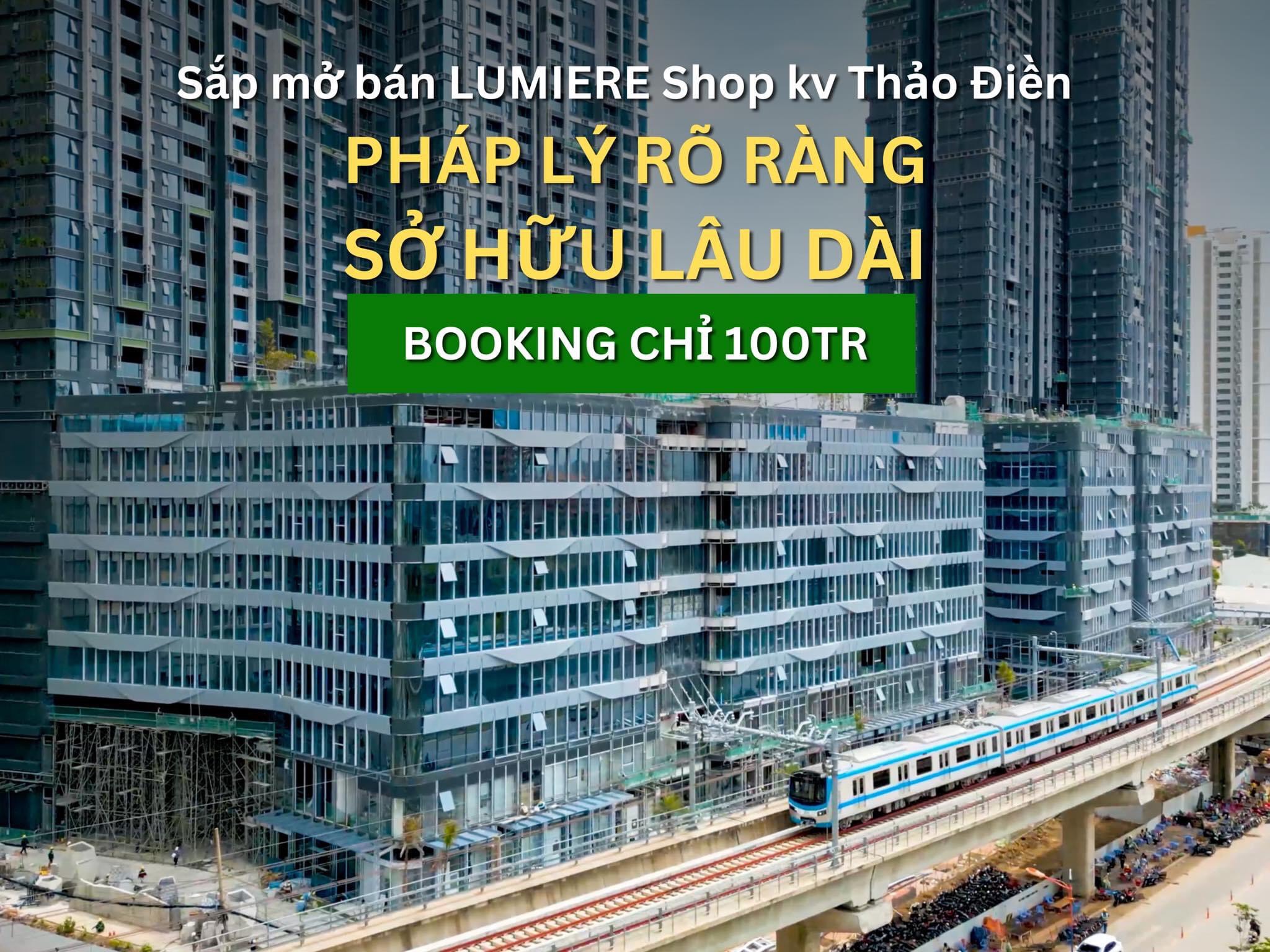 DUY NHẤT 02 SUẤT MUA SHOPHOUSE LUMIERE RIVERSIDE THẢO ĐIỀN Q.2