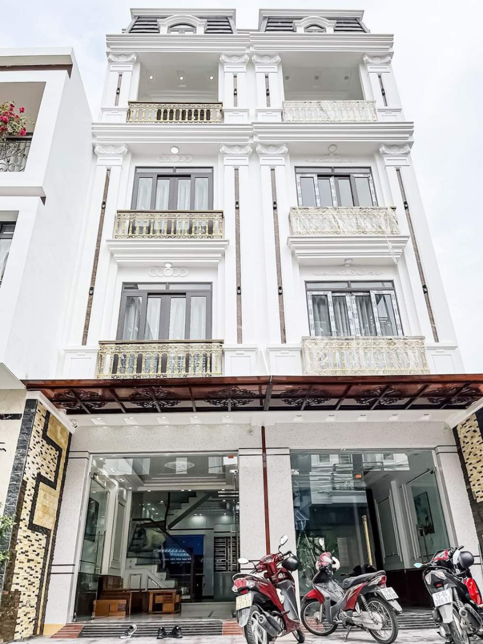 Bán nhà xây mới TĐC Đằng Lâm, 60m 4 tầng GIÁ 5.8 tỉ cạnh trường FPT