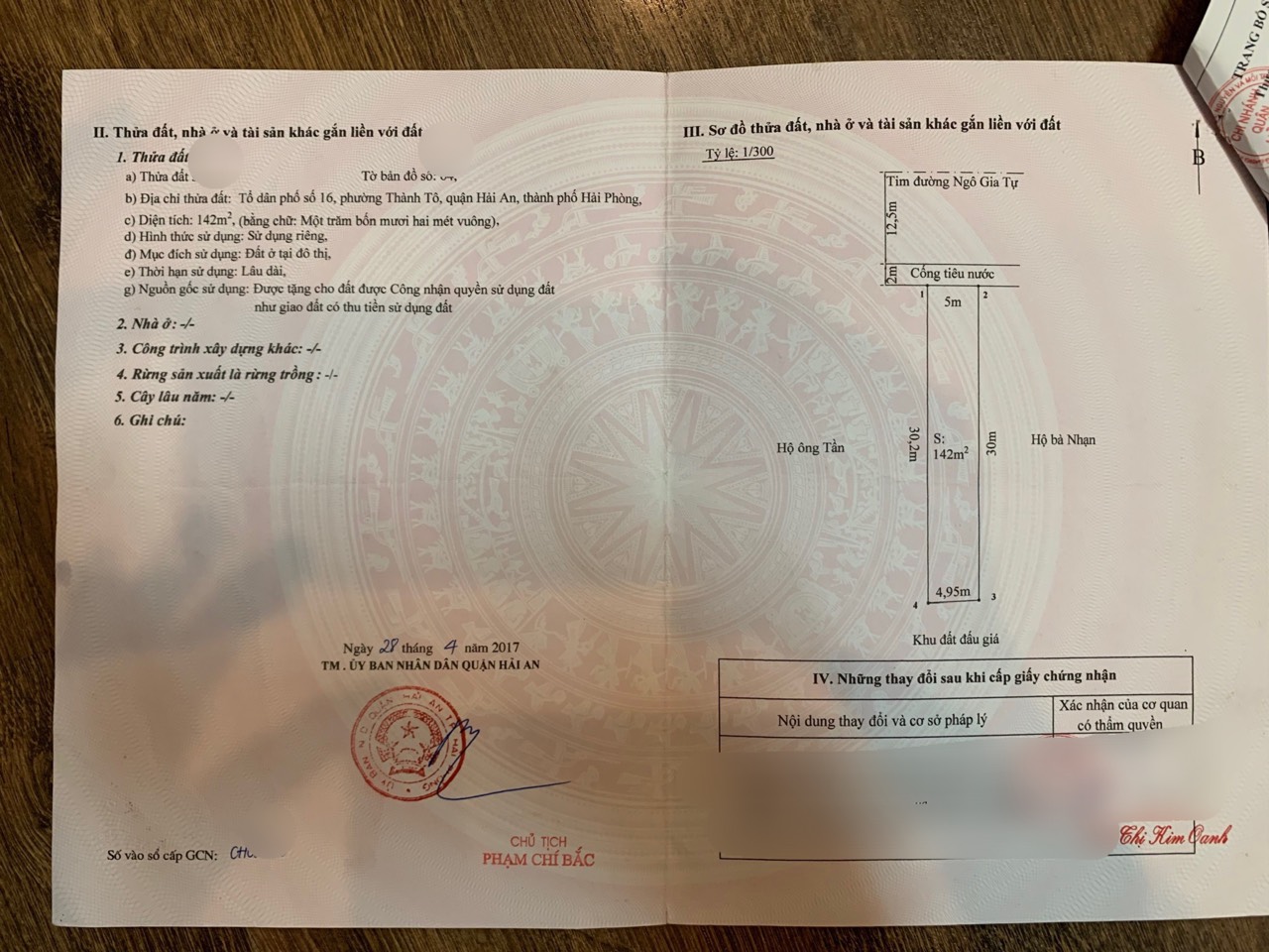 Bán nhà 3 Tầng Măt Đường Ngô Gia Tự Hải An 140M đang cho thuê 20tr giá 12ty500