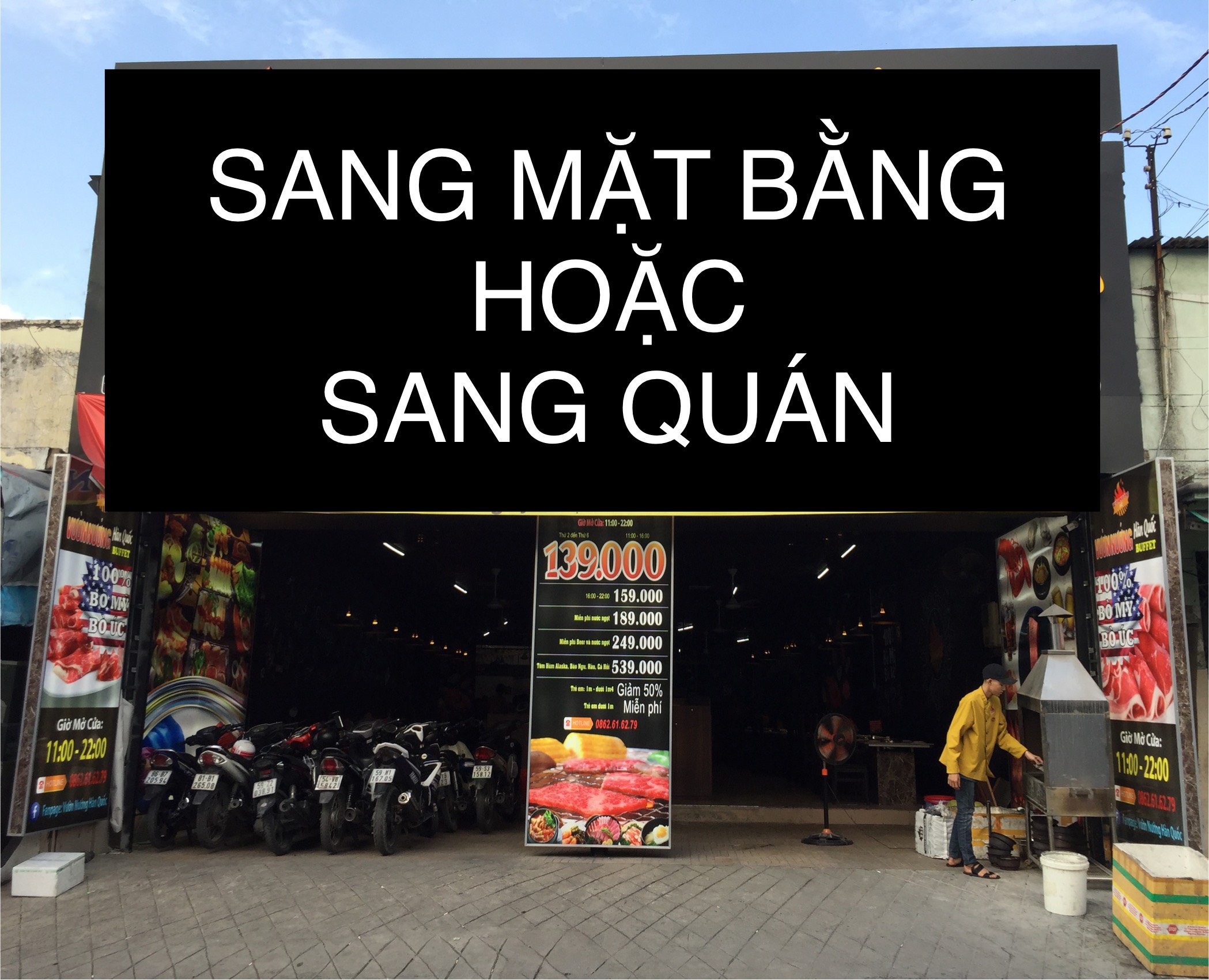 Quận Gò Vấp ! Cần sang mặt bằng hoặc sang nhà hang Lẩu và nướng, Tel : 0783451238