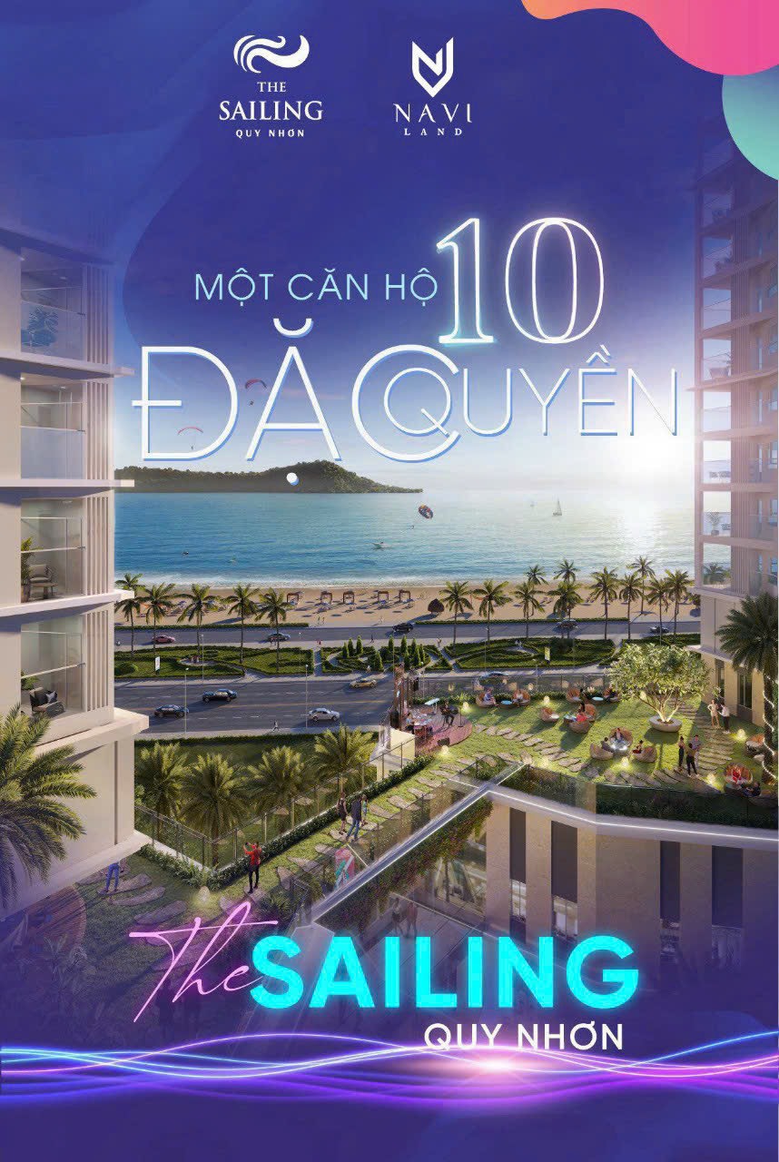 MỘT CĂN HỘ - 10 ĐẶC QUYỀN TẠI THE SAILING QUY NHƠN