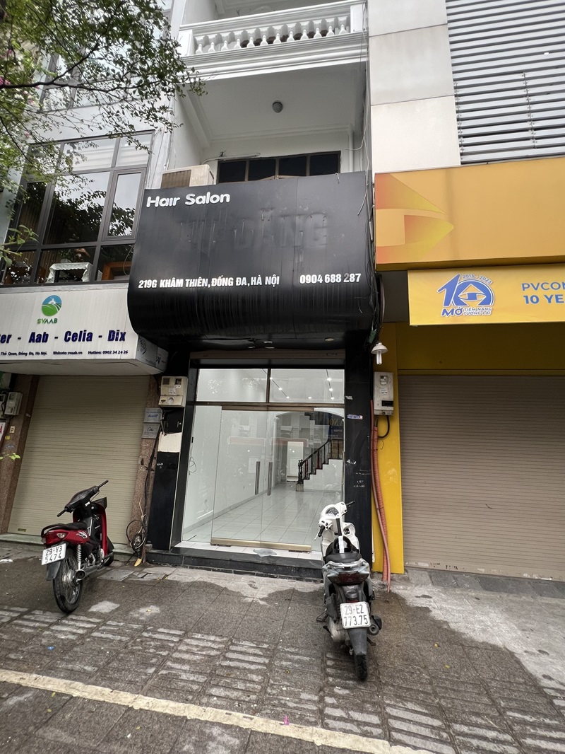 Chính chủ cho thuê nhà mặt phố số 219G Khâm Thiên, Đống Đa, Hà Nội.