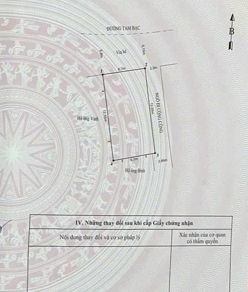 Bán lô góc DUY NHẤT tuyến đường mặt hồ Tam Bạc, Hồng Bàng, Hải Phòng.84m2. 235 triệu/m2