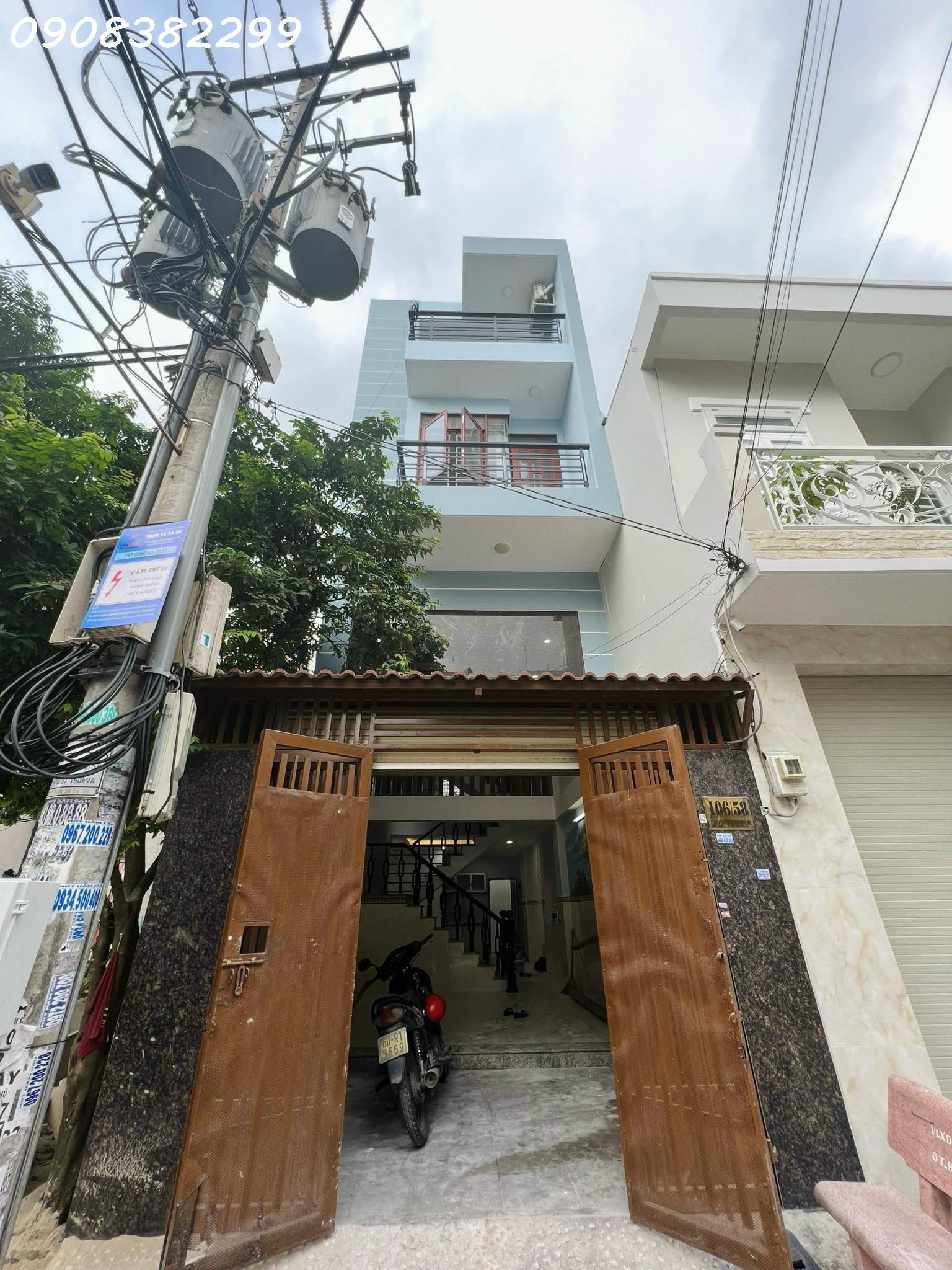 Cho thuê nhà nguyên căn 1 trệt lửng 2 lầu tại Phan Huy Ích quẹo vô, phường 15, quận Tân Bình