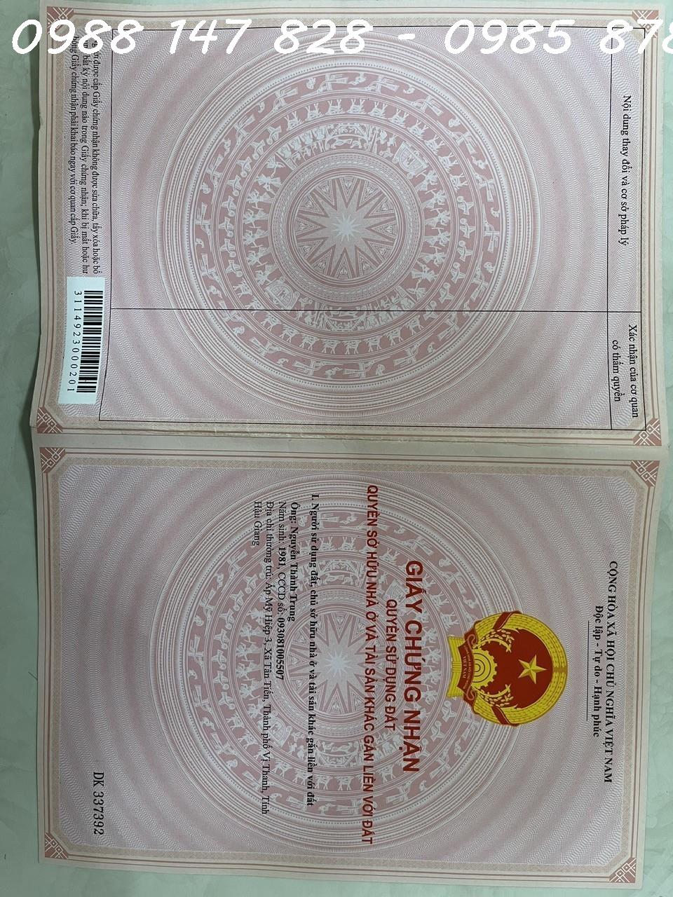 CHÍNH CHỦ BÁN GẤP LÔ ĐẤT THỔ CƯ Tại Trung Tâm TP Cần Thơ Giá Dưới 28tr/m2