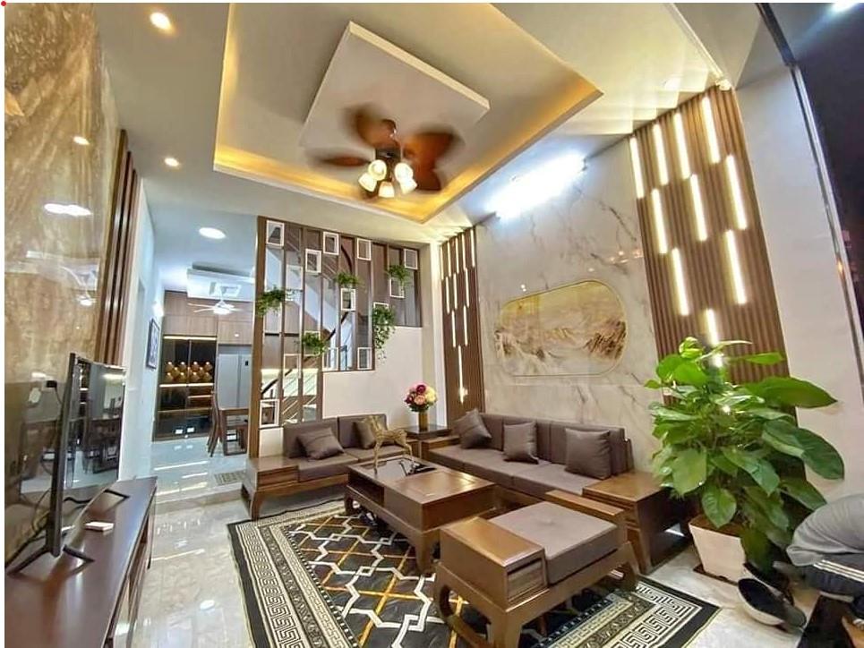 BÁN NHÀ ĐÀM QUANG TRUNG 43 M 5T 3,45 TỶ MỚI KOONG.