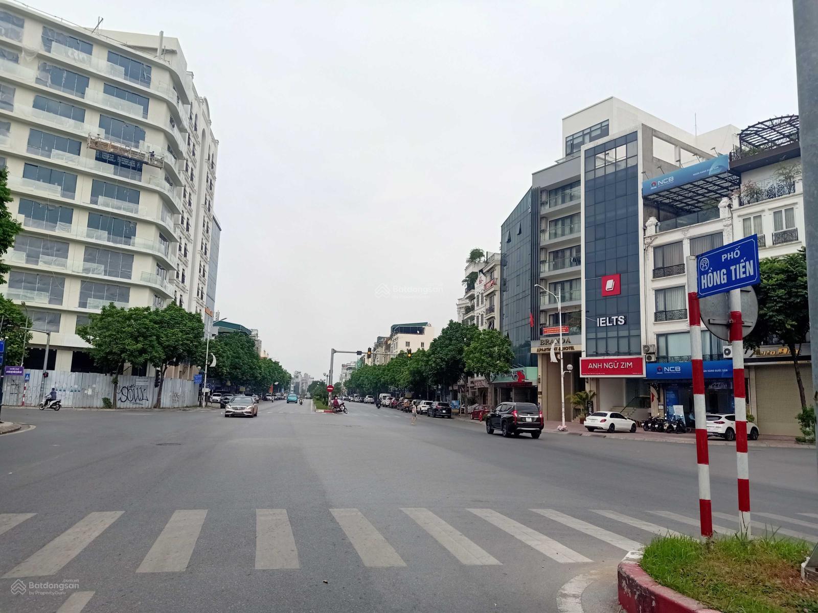 Siêu phẩm Hồng Tiến - 90m2, rộng: 6.3m. 2 đường, 1 mặt phố, 1 mặt ngõ. Giá rao bán 23,5 tỷ