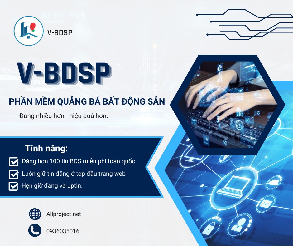 Đăng tin bán nhà mà ko phải lo về việc đăng tin đã có phần mềm vbds lo