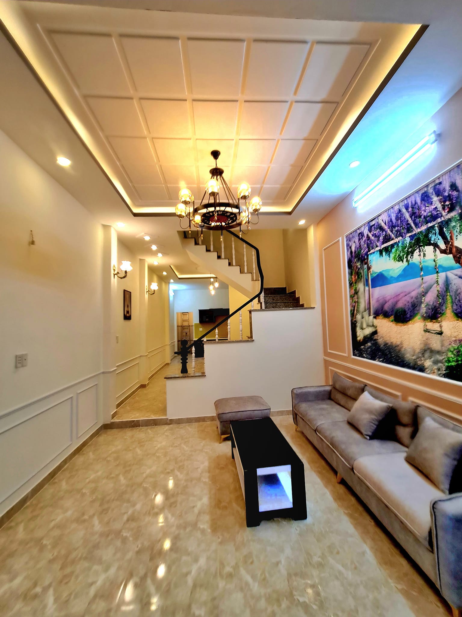 Nhà 4x16m 3pn hẻm xe hơi Thạnh Lộc 15, nhà sơn sửa mới đẹp, có nội thất đẹp