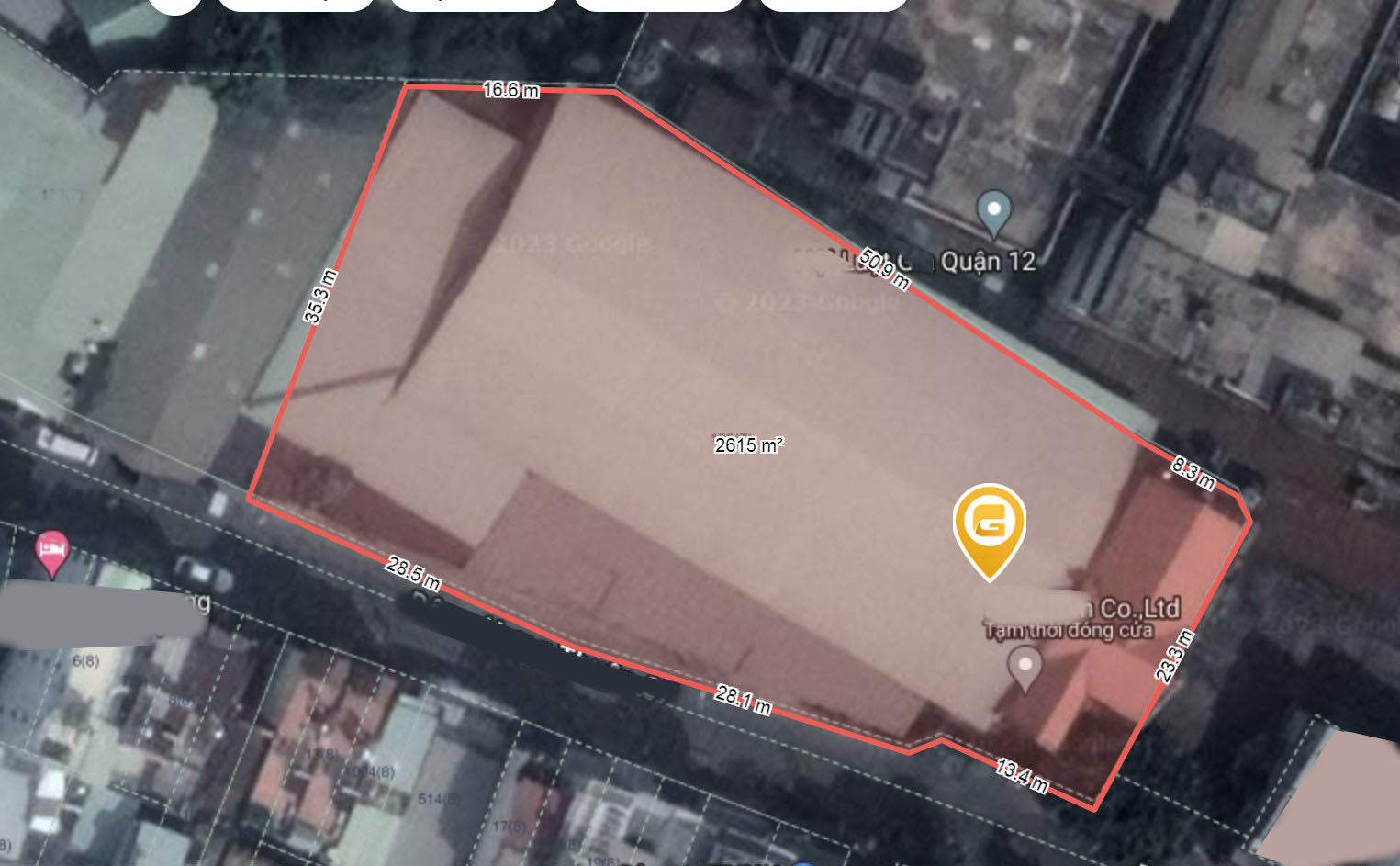 Bán xưởng may mặt tiền đường xe container - diện tích lớn, gần QL 1A - Quận 12.