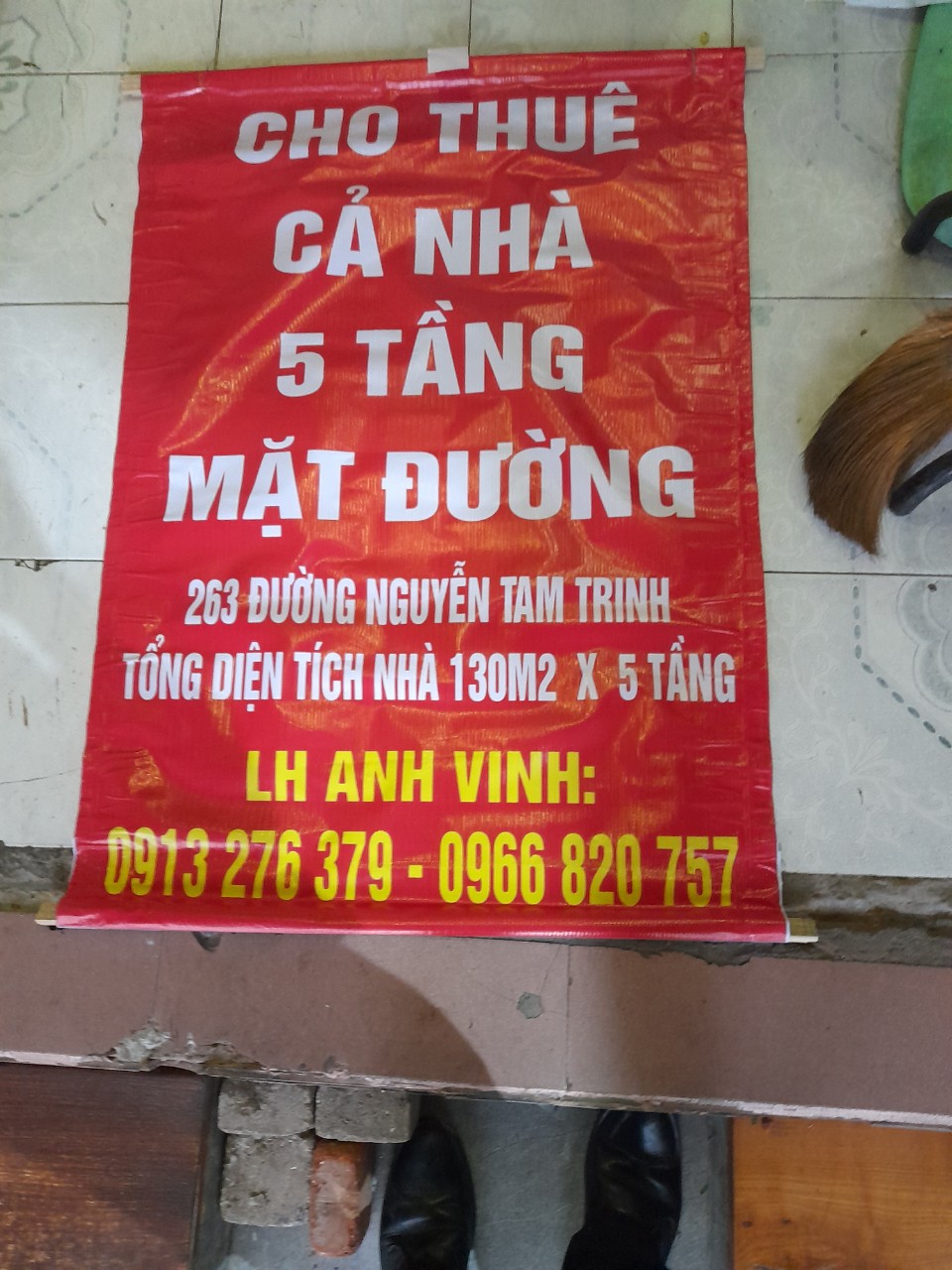 cho thuê nhà mặt đường số 263 Đường Tam Trinh, Phường Yên Sở, Hoàng Mai, Hà Nội.