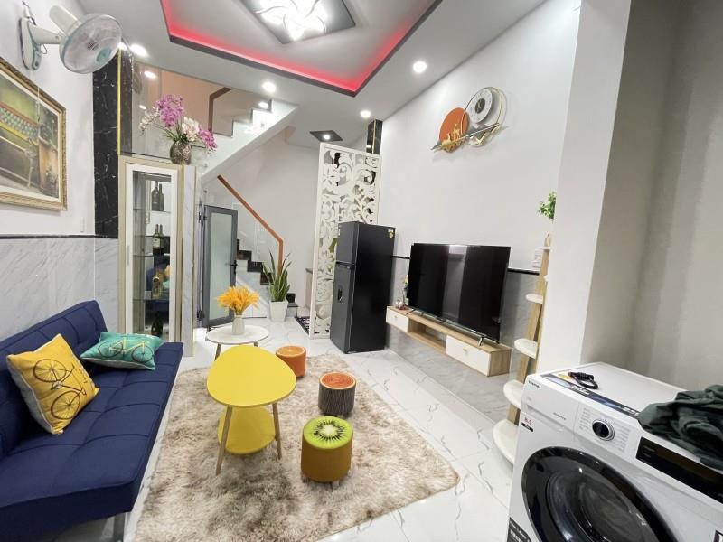 GIÁ NGỘP CHỈ CÒN 2 TỶ 950. NGANG 3,4M - P10 - GÒ VẤP- NHÀ 4 TẦNG BTCT TẶNG FULL NỘI THẤT CHỈ DỌN VÀO Ở.