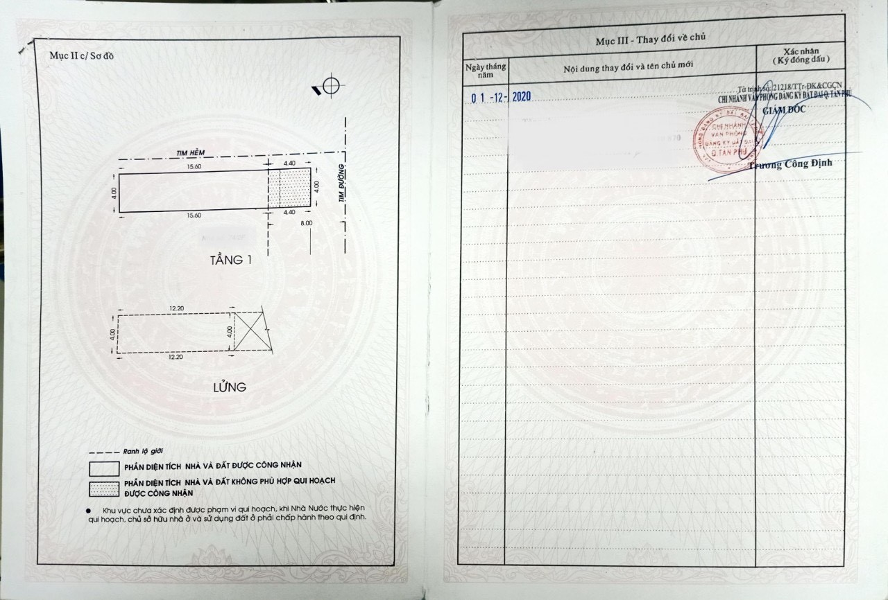 +++ Bán nhà quận tân phú, Mặt tiền Hiền Vương, P.phú Thạnh, Q.Tân Phú