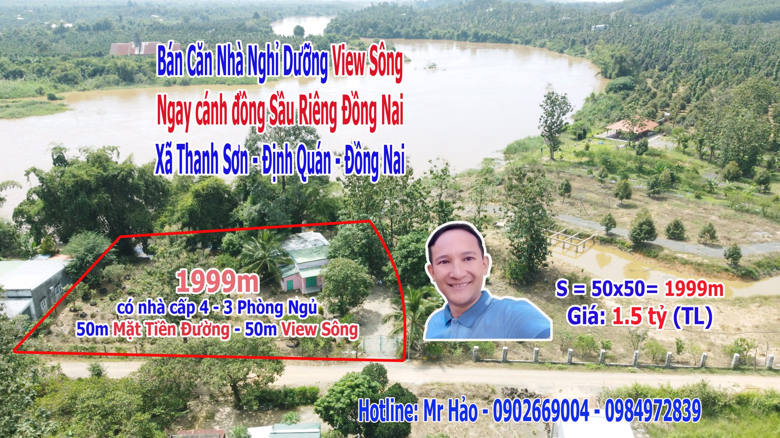 Bán Căn Nhà Màu Hồng Nghỉ Dưỡng View Sông THANH SƠN - ĐỊNH QUÁN - ĐỒNG NAI