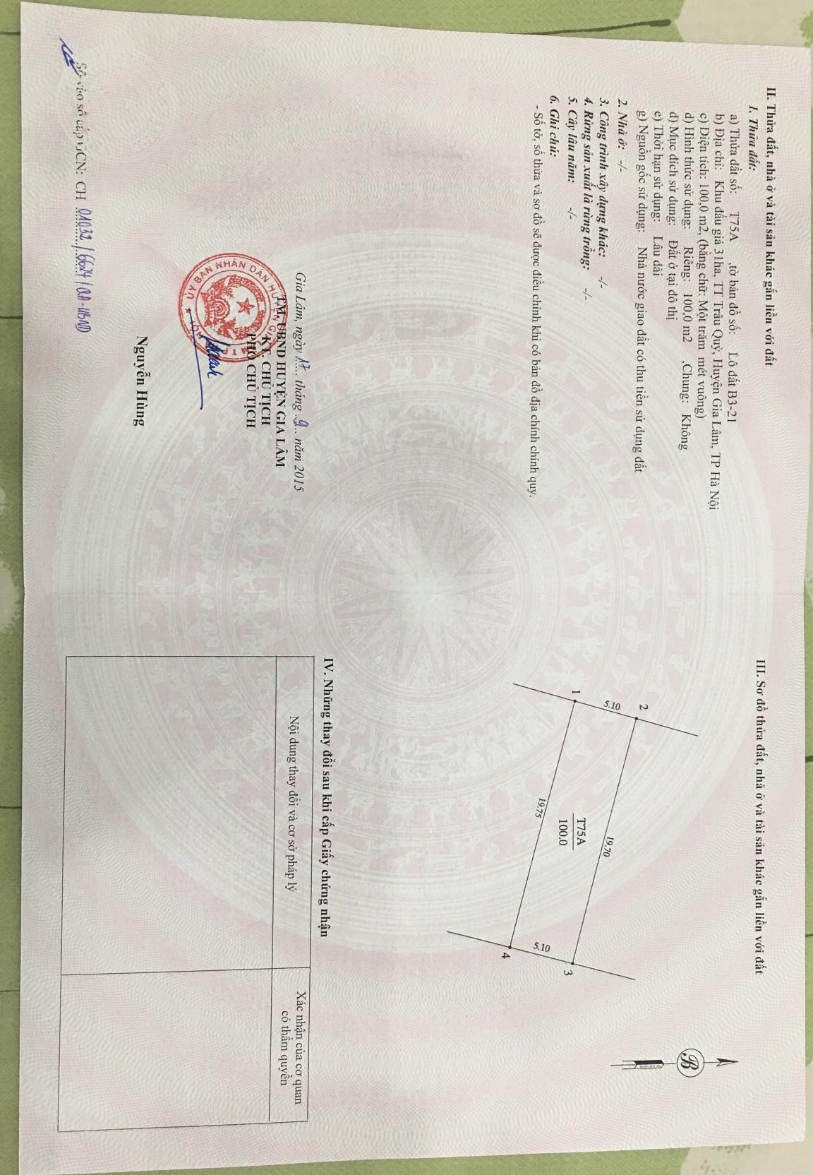 Chính Chủ Gửi Bán Đất Khu 31 Ha Trâu Quỳ Gia Lâm Hà Nội