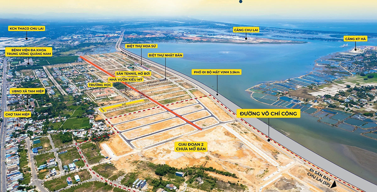Bán đất ở liền kề KĐT biển đẹp nhất Chu Lai đẹp nhất Quảng Nam