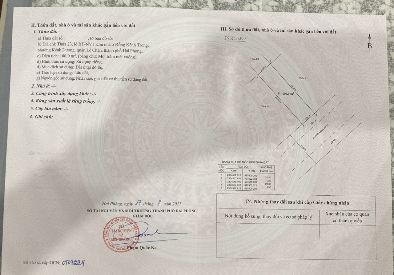 Bán đất mặt đường Đặng Ma La - Quán Nam, vị trí cực đẹp, 100m GIÁ 6.4 tỉ