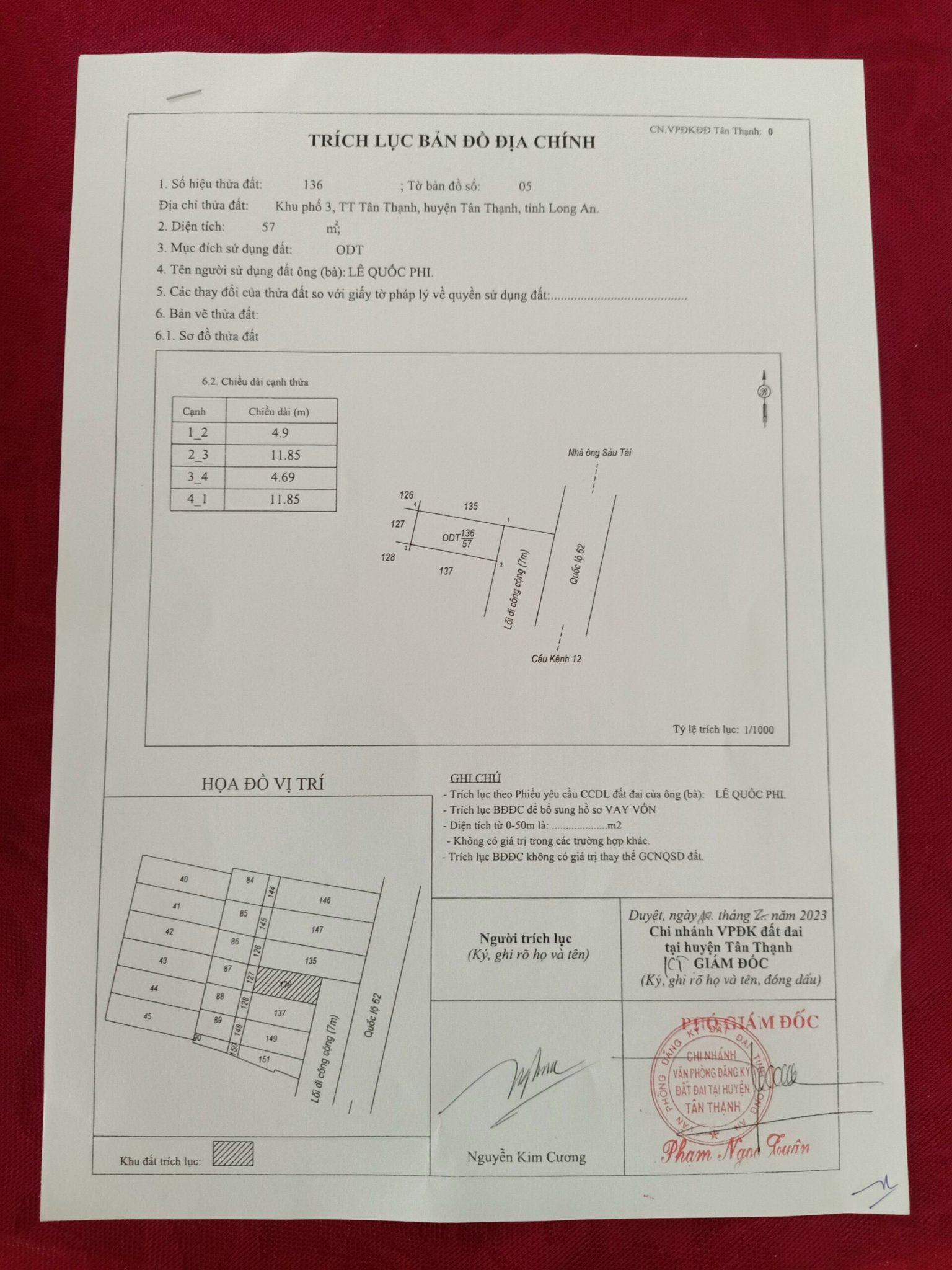 Chính Chủ Cần Bán Lô Đất Quốc Lộ 62, khu vực trung tâm thị trấn đông dân cư, kinh doanh mua bán