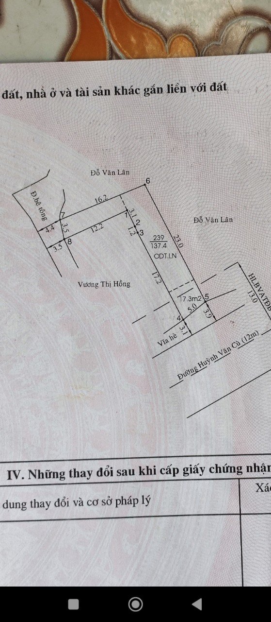 * CHÍNH CHỦ CẦN BÁN LÔ ĐẤT 2 MẶT TIỀN PHƯỜNG HIỆP THÀNH - TP THỦ DẦU MỘT - TỈNH BÌNH DƯƠNG *