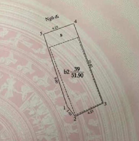 GẤP NHÀ 2T MẶT NGÕ THÁI THỊNH, ĐỐNG ĐA, Ô TÔ VÀO NHÀ, 52M, MT 4,3M, SỔ A4, CHÀO 7,1 TỶ