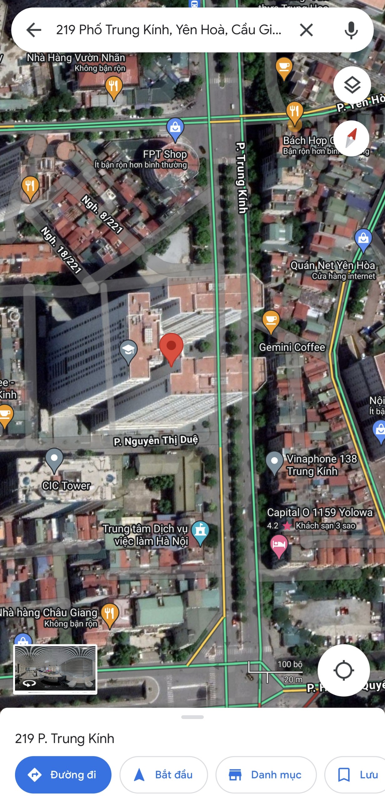 Cần cho thuê Văn Phòng 219 Trung Kính (Central Point), Cầu Giấy, 360m2, 14$/m2, miễn TG