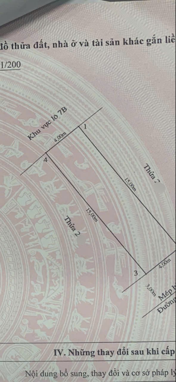 Bán đất phân lô TĐC Cái Hòm cạnh Hồ Phương Lưu, 60m Đông Nam giá 4.68 tỉ