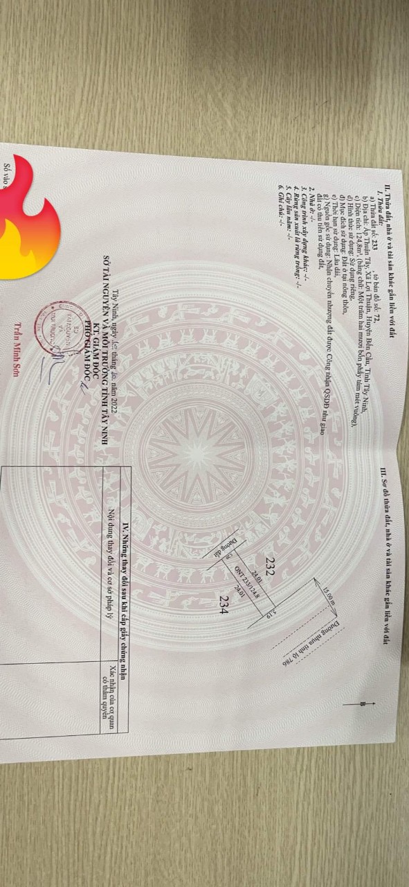 Bán 4 lô liền kề đất mặt tiền đường tỉnh lộ 786, huyện Bến Cầu tỉnhTây Ninh