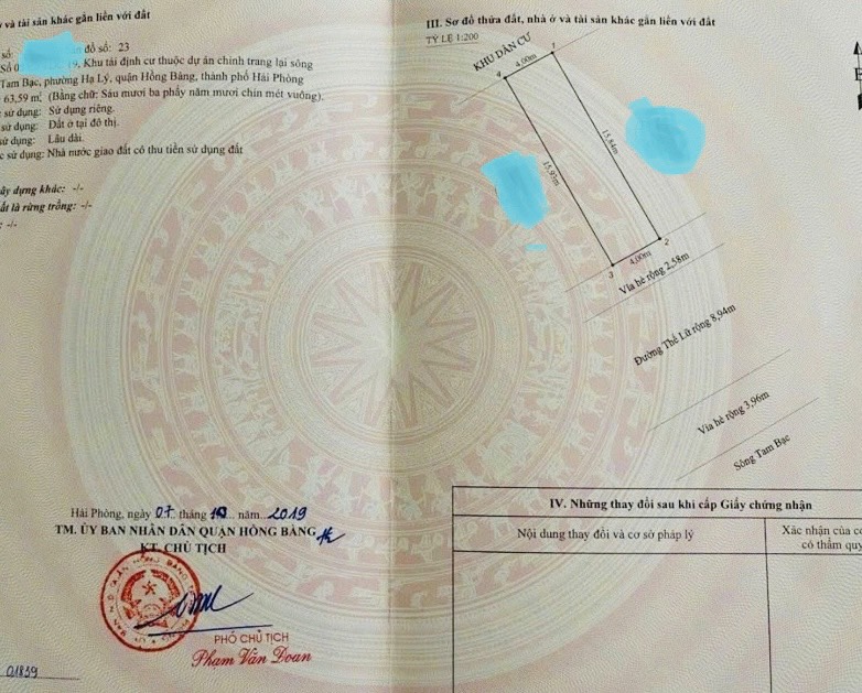 Bán 64m2 đất tuyến 1 Thế Lữ, Hạ Lý, Hồng Bàng, Hải Phòng không lỗi lầm. Giá 198tr/m2