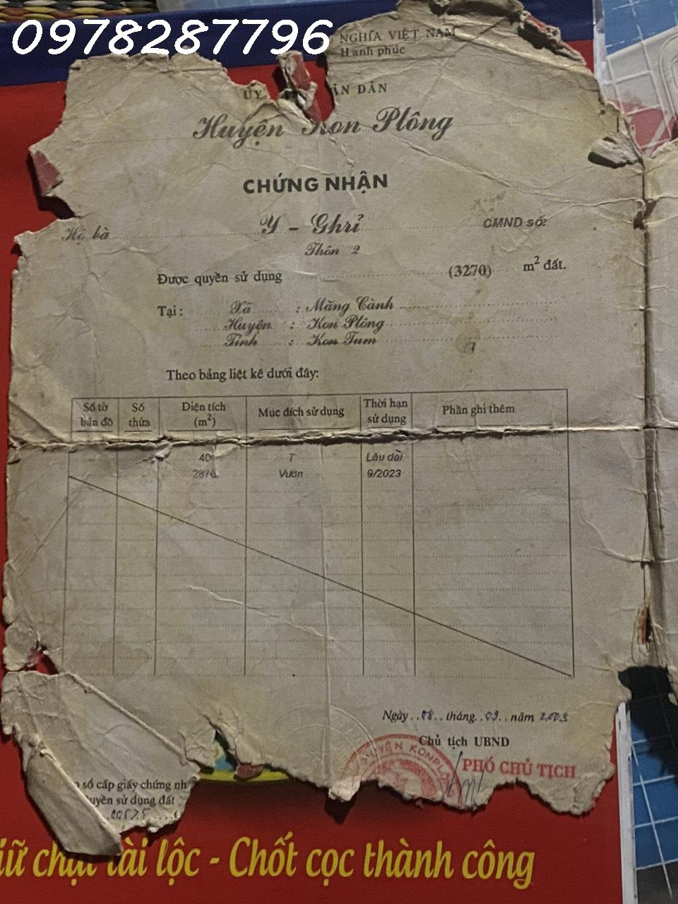 Đất Măng Đen- Kon Tum có thổ cư, tài chính thấp