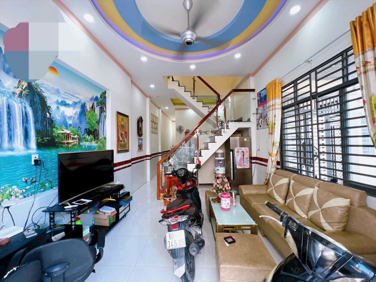 Nhà 1 Trệt 1 Lầu Tân Vạn,SHR thổ cư 100%,gần UBND phường,giá rẻ