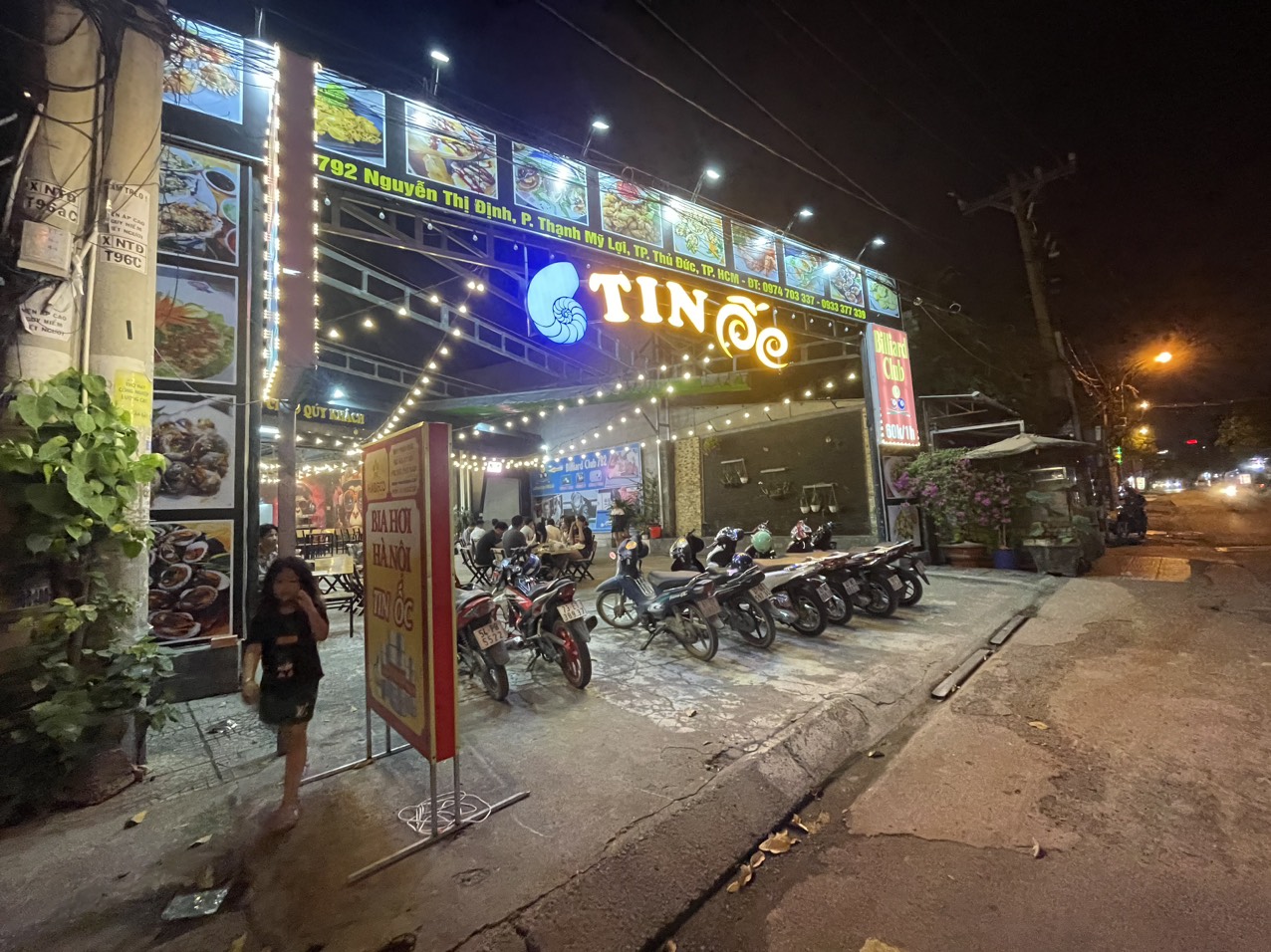 Quận 9, Sang Quán Nhậu + BiDa ( DT 1000 m2 ), MT 792 Nguyễn Thị Định, phường Thạnh Mỹ Lợi, TP. Thủ Đức, Tel :