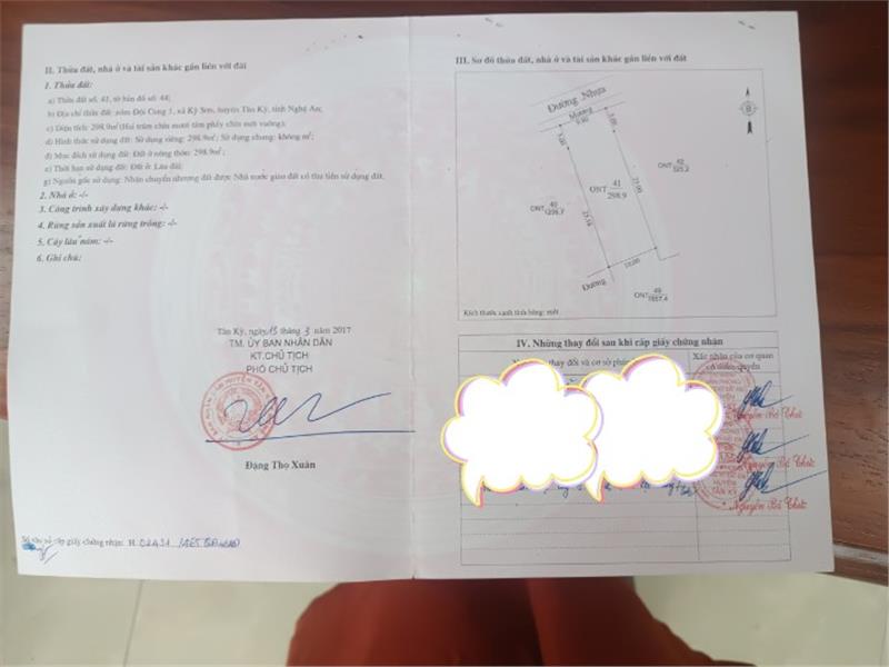ĐẤT ĐẸP - Cần Bán Lô Đất Mặt Tiền Đường Tại Xóm đội cung ,xã Kỳ Sơn, huyện Tân Kỳ, tỉnh Nghệ An