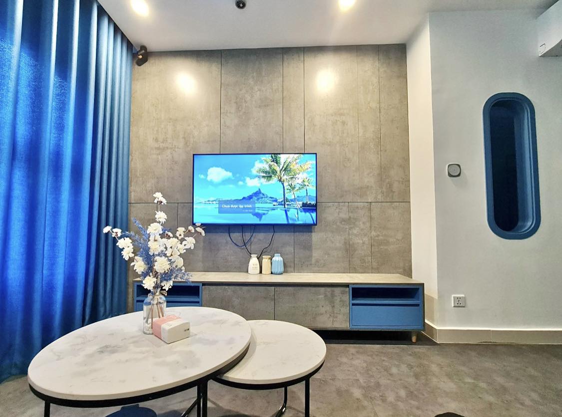 Cho thuê căn hộ 1 pNgủ + 43m2 ,đầy đủ nội thất