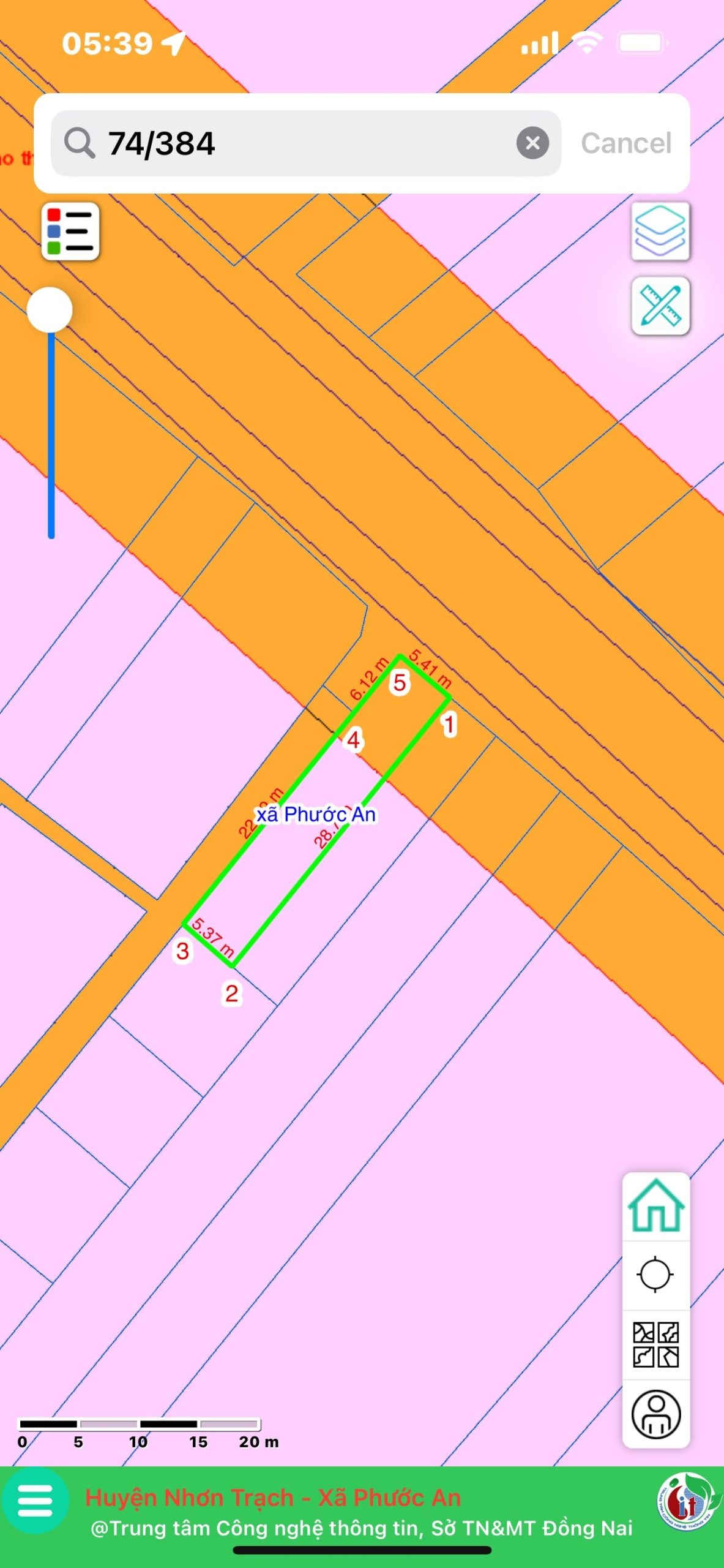 Bán đất mặt tiền Nhơn Trạch 154m2 đường Hùng Vương xã Phước An