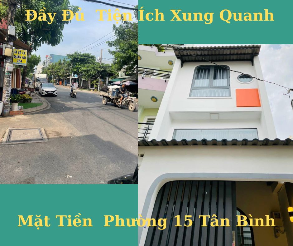 Mặt Tiền Đường Nguyễn Phúc Chu Quận Tân Bình, 30m2, Kinh Doanh Tất Cả Mọi Ngành Nghề, 2 Tầng, Nhỉn 5tỷ