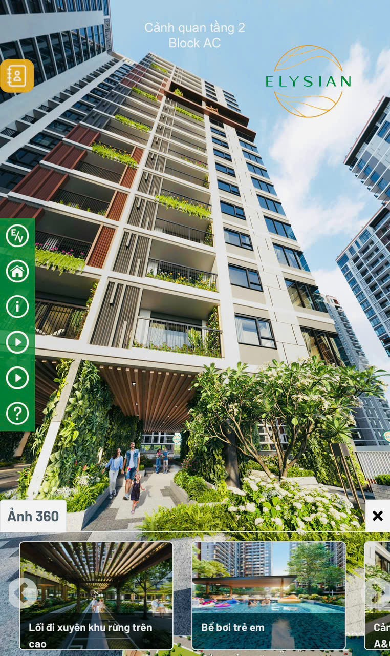 Lịch thanh toán căn hộ Elysian như"tiền gửi tiết kiệm